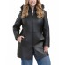 Plus Size Greta Leather Parka Coat