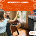 - Low Post Line-Up | Wall Mounted Giant Basketball 4 In a Row w/ 5+Games | Basketball Hoop For Room Wall Games | Mini Hoop