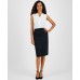 Petite Zip-Front Pencil Skirt