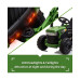 12 Volt Battery Operated Toy Tractor with Pull Behind Trailer, Dark Green