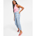 Women's FRAYED MOM JEANS