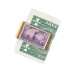 Men's Brass Train Stamp Coin Money Clip