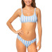 Juniors' Golden Bralette Bikini Top & Sunday Ruched-Side Bikini Bottoms