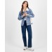 Color: Denim/ivory