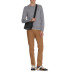 Men's Pebble and Calf Leather Charter Crossbody 24