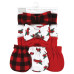 Baby Girls Hudson Cotton Headband and Scratch Mitten Set, Christmas Tree Truck, 0-6 Months