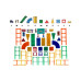 124 Piece Ultimate Magnetic Racing Set
