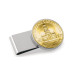 Men's Gold-Layered JFK Bicentennial Half Dollar Stainless Steel Coin Money Clip