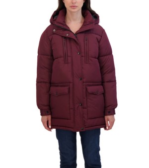 Sebby, Juniors' Juniors' Hooded 3/4 Puffer Coat