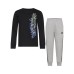 Little and Toddler Boys Long Sleeve Cotton Tee and Fleece Jogger, 2-Piece Set 