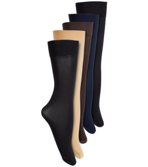 Lauren Ralph Lauren, 5-Pk. 400N Dress Trouser Socks