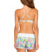 Juniors' Moonshadow Bikini Top & Swim Shorts