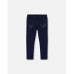 Toddler Girls Plush Lined Dark Blue Denim Jeggings - Toddler|Child
