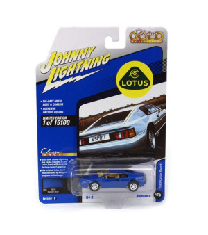 Johnny Lightning, 1/64 1989 Lotus Espirit (Blue), Classic Gold 2021