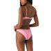 Juniors' Ribbed Knot-Front Bikini Top & Hipster Bottoms