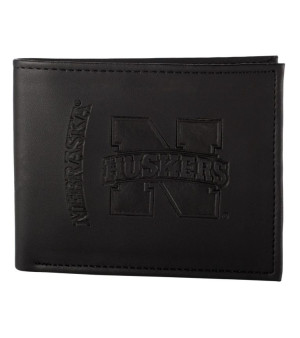 Evergreen Enterprises, Men's Black Nebraska Huskers Hybrid Bi-Fold Wallet