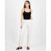 Petite High-Rise Double-Dart Pull-On Pants