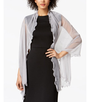 I.N.C. International Concepts, Ruffle-Edge Metallic Evening Wrap