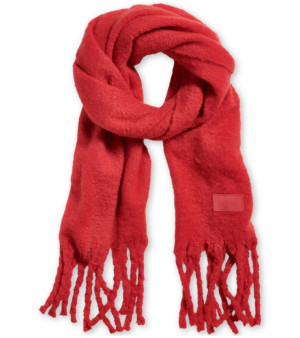 DKNY, Women's Fluffy Solid Fringe-Trim Blanket Scarf