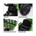 12 Volt Battery Operated Toy Tractor with Pull Behind Trailer, Dark Green
