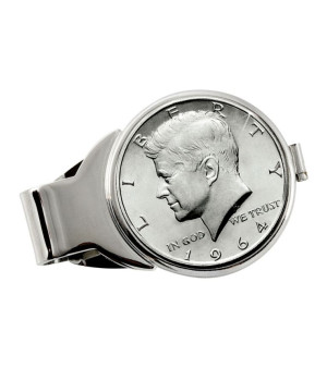 American Coin Treasures, Men's JFK 1964 First Year of Issue Half Dollar Coin Money Clip