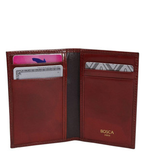 Bosca, Men's Genuine Leather 8 Pocket Credit Card Case