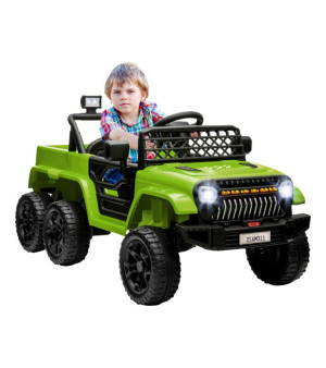Qaba, 12V Kids Electric Car w/ 2WD/4WD Switch, Remote Control,