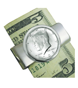 American Coin Treasures, Men's JFK Half Dollar Coin Money Clip