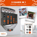 - Low Post Line-Up | Wall Mounted Giant Basketball 4 In a Row w/ 5+Games | Basketball Hoop For Room Wall Games | Mini Hoop