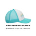 Chill Beach Vibes White & Aqua Foam Trucker Hat