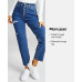 Women's FRAYED MOM JEANS