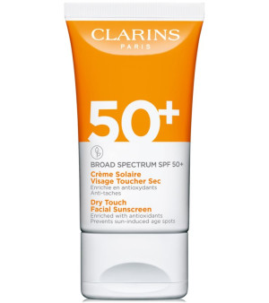 Clarins, Dry Touch Facial Sunscreen Broad Spectrum SPF 50+, 1.7 oz.