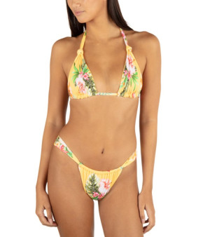 Hurley, Hurly Juniors' Printed Triangle Bikini Top & Bottoms