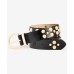 Bubble Stud Faux-Leather Belt