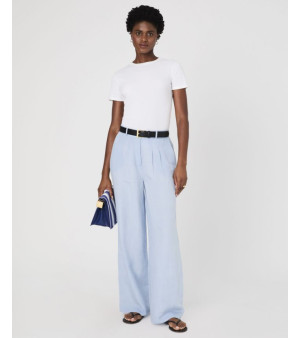 French Connection, Women's Birdie Front-Pleat Wide-Leg Pants