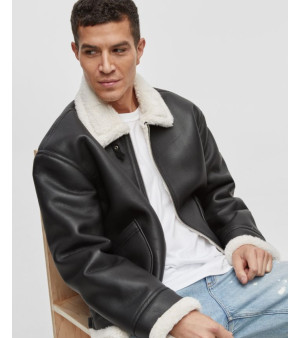 Mode of One, Men's Aviator Faux-Sherpa Jacket