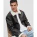Men's Aviator Faux-Sherpa Jacket