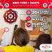 - Hook Darts Ring Toss Game   Wood Board & Soft Rings   20+ Games Included For Kids & Adults   Dart Board Wall Mount Games