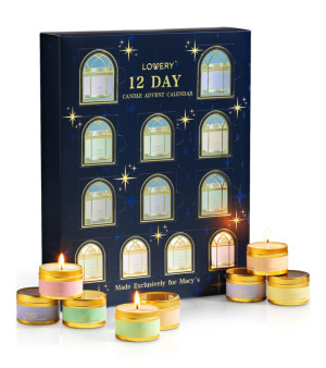 Lovery, 12-Pc. Limited-Edition Aromatherapy Soy Candles Gift Set