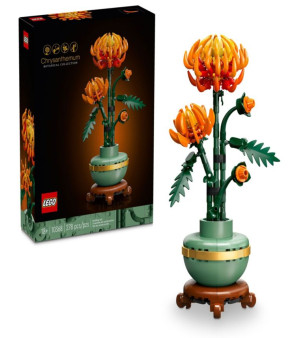 LEGO®, Icons Chrysanthemum Flower Décor 10368 Building Set, 278 Pieces