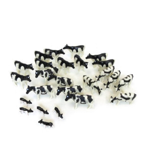 TOMY, 1/64th 25 Pack of Holstein Cattle