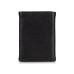 Men's Enameled Logo Leather Trifold Wallet