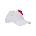 3D Bow & Ears Women s White Traditional Adjustable Hat