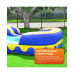 18  Dolphin Splash Commercial Grade Water Slide with Attached Deep Pool for Kids and Adults (with Blower), Outdoor Inflatable, Summer, Wet Dry Slide, Rental Quality