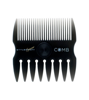 StyleCraft Professional, 2 in 1 Spinner Fine/Coarse Tooth Texturizing and Grooming Hair Comb