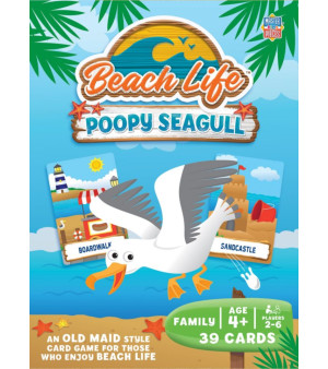 Masterpieces, - Beach Life - Poopy Seagull Card Game for Kids