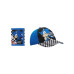 Character & Checkered Patterns 2-Piece Curved Snapback Hat & Bi-Fold Wallet Set