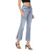 Women's High Rise Cropped Flare Jeans