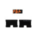 Men's Kanji Name Black Metal Minimalist Card Holder