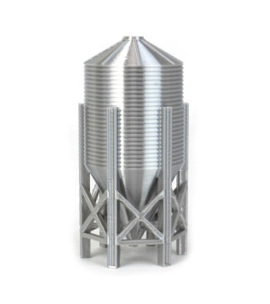Generic, 1/64 Bulk Large Stack Hopper Feed Bin with Auger, 3D Printed